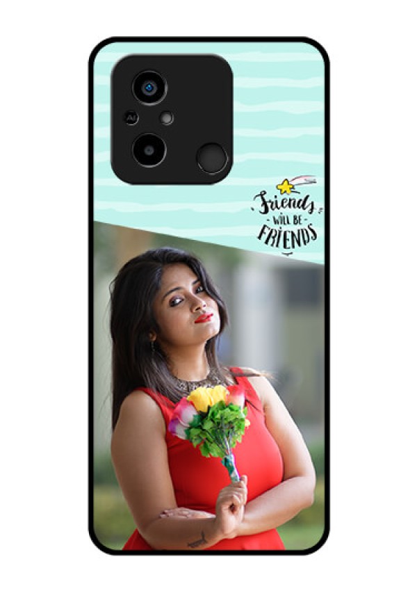 Xiaomi Redmi 12C Custom Glass Phone Case - Friends Picture Icon Design