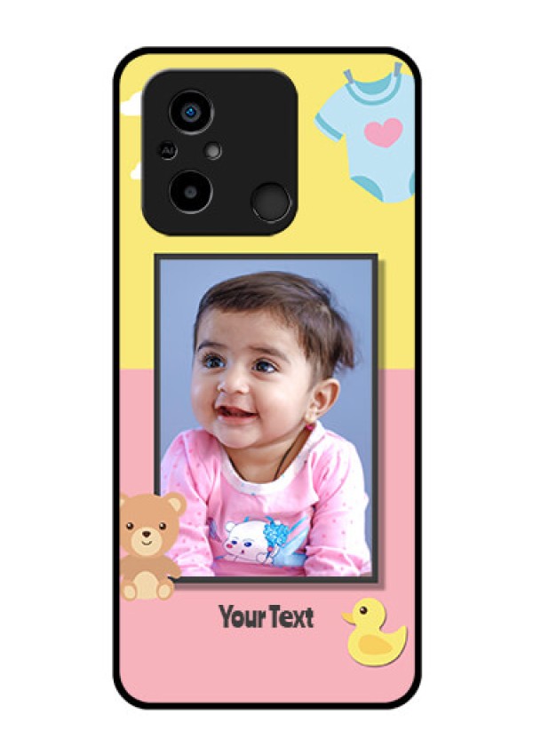 Xiaomi Redmi 12C Photo Printing on Glass Case - Kids 2 Color Design