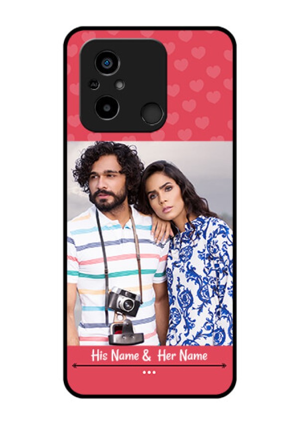 Xiaomi Redmi 12C Photo Printing on Glass Case - Simple Love Design