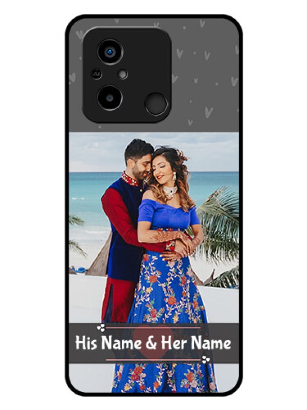 Custom Xiaomi Redmi 12C Custom Glass Mobile Case - Buy Love Design with Photo Online