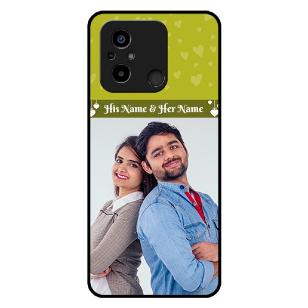 Xiaomi Redmi 12C Custom Glass Phone Case - You & Me Heart Design Xiaomi Redmi 12C Custom Glass Phone Case - You & Me Heart Design