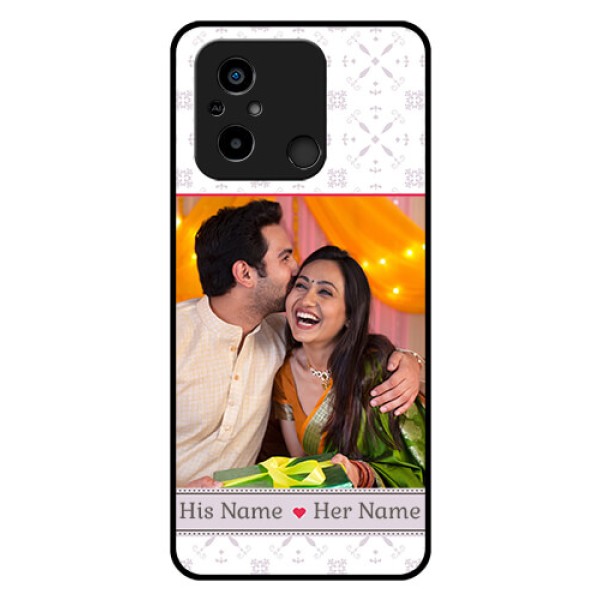 Xiaomi Redmi 12C Custom Glass Mobile Case - with Photo and Ethnic Design Xiaomi Redmi 12C Custom Glass Mobile Case - with Photo and Ethnic Design