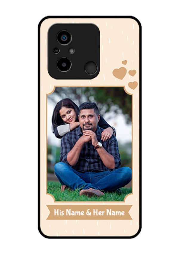 Xiaomi Redmi 12C Custom Glass Phone Case - with confetti love design