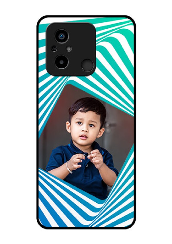 Xiaomi Redmi 12C Personalized Glass Phone Case - Abstract Spiral Design