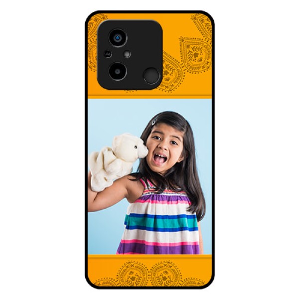 Xiaomi Redmi 12C Personalized Glass Phone Case - Photo Wedding Design