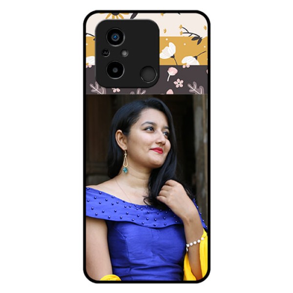Xiaomi Redmi 12C Custom Glass Phone Case - Stylish Floral Design Xiaomi Redmi 12C Custom Glass Phone Case - Stylish Floral Design