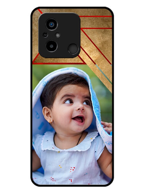 Custom Xiaomi Redmi 12C Personalized Glass Phone Case - Gradient Abstract Texture Design