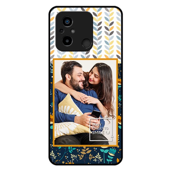 Xiaomi Redmi 12C Custom Glass Mobile Case - Pattern Design