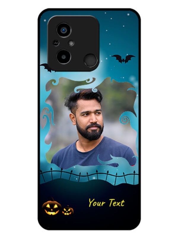 Custom Xiaomi Redmi 12C Custom Glass Phone Case - Halloween frame design