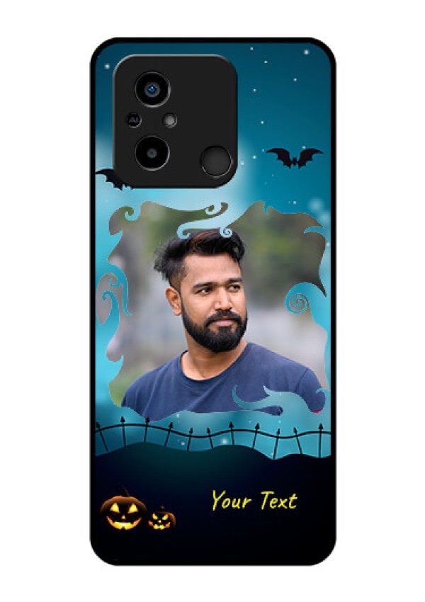 Xiaomi Redmi 12C Custom Glass Phone Case - Halloween frame design