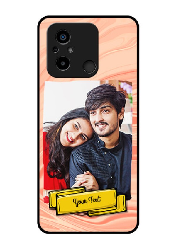 Xiaomi Redmi 12C Personalized Glass Phone Case - Marble Texture Design