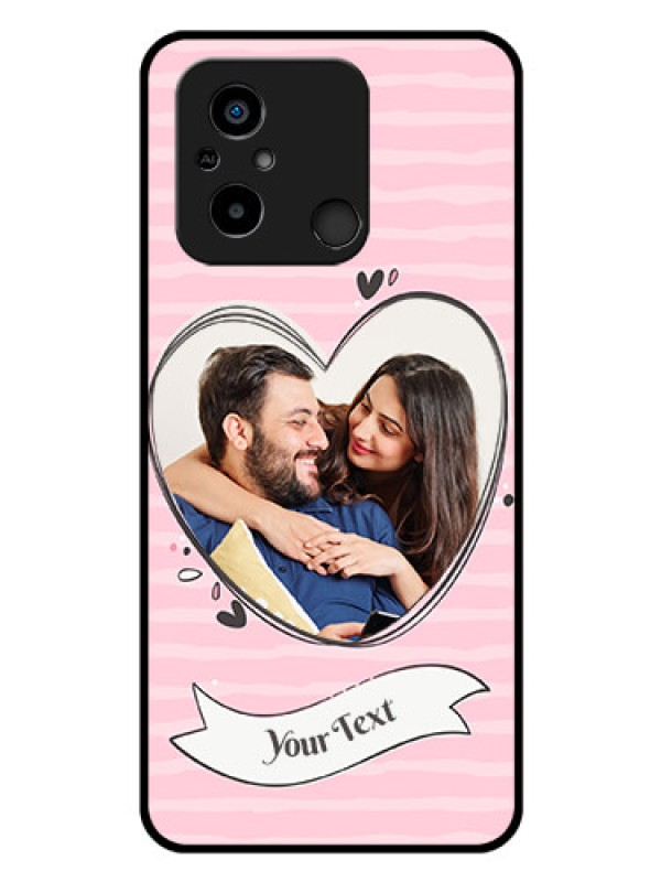 Custom Xiaomi Redmi 12C Custom Glass Phone Case - Vintage Heart Design