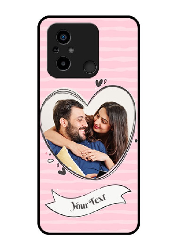 Xiaomi Redmi 12C Custom Glass Phone Case - Vintage Heart Design