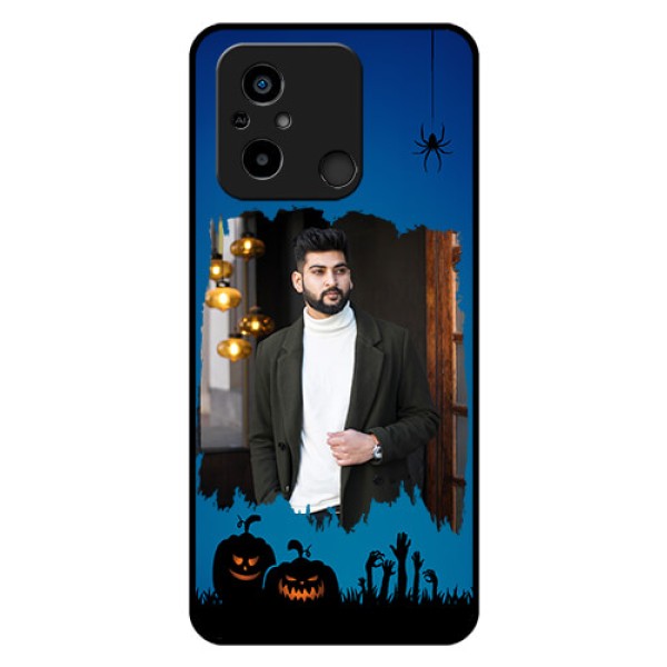 Xiaomi Redmi 12C Photo Printing on Glass Case - with pro Halloween design