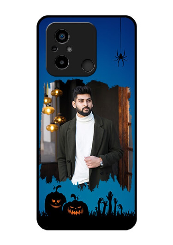 Xiaomi Redmi 12C Photo Printing on Glass Case - with pro Halloween design