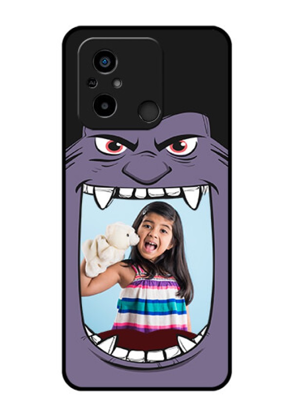 Xiaomi Redmi 12C Custom Glass Phone Case - Angry Monster Design
