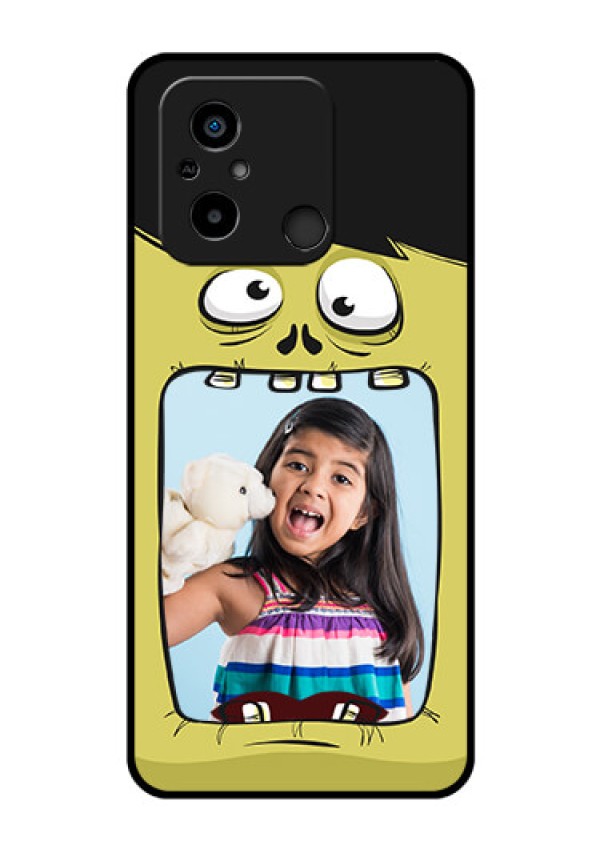 Xiaomi Redmi 12C Personalized Glass Phone Case - Cartoon monster back case Design