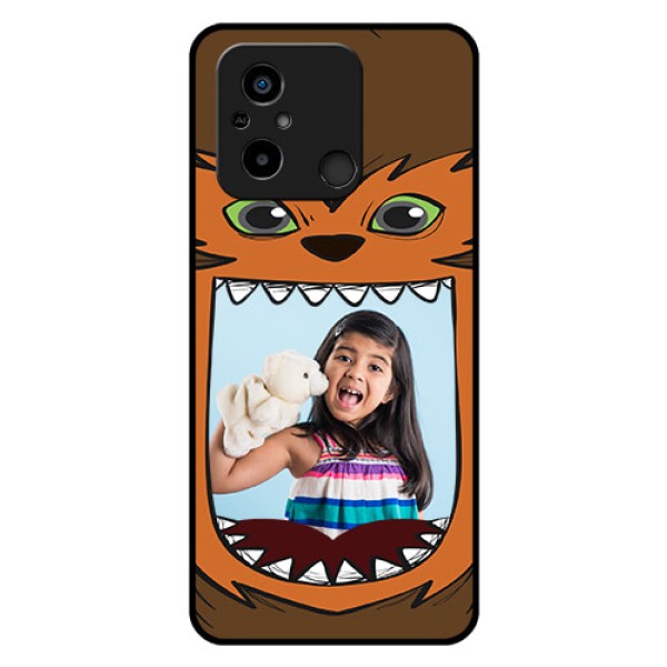 Xiaomi Redmi 12C Photo Printing on Glass Case - Owl Monster Back Case Design Xiaomi Redmi 12C Photo Printing on Glass Case - Owl Monster Back Case Design