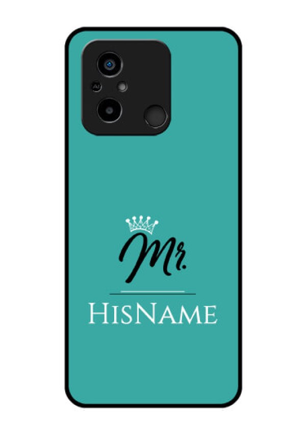 Xiaomi Redmi 12C Custom Glass Phone Case Mr with Name