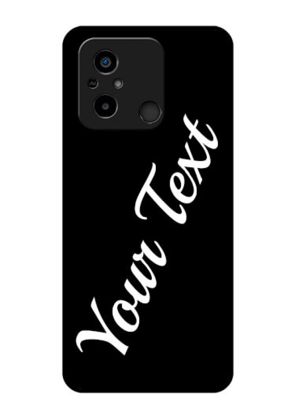 Xiaomi Redmi 12C Custom Glass Mobile Cover with Your Name