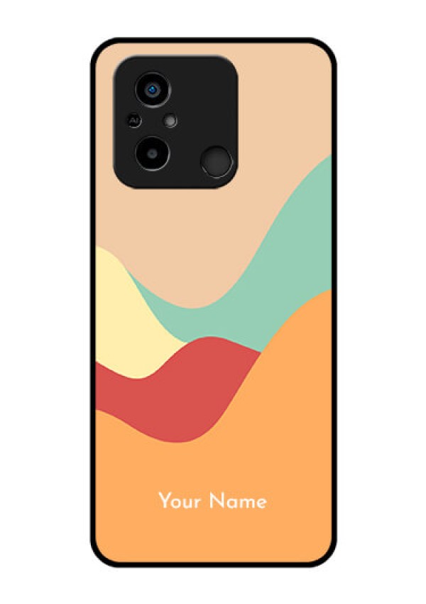 Xiaomi Redmi 12C Personalized Glass Phone Case - Ocean Waves Multi-colour Design