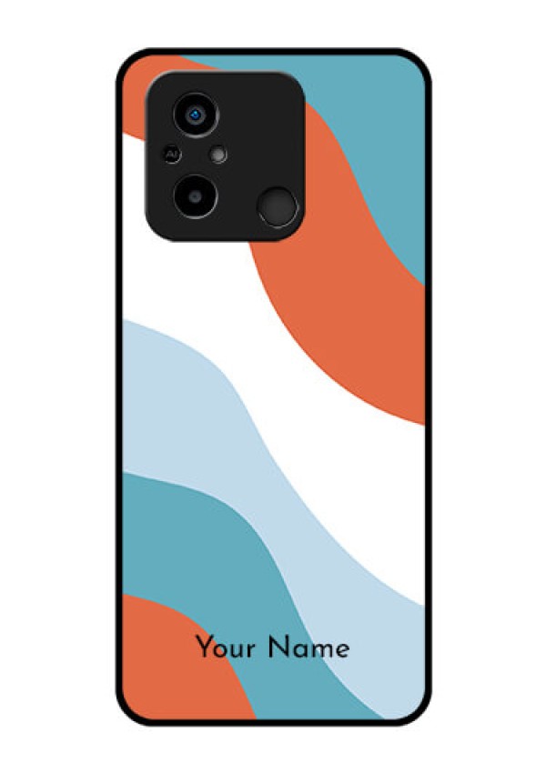Xiaomi Redmi 12C Custom Glass Mobile Case - coloured Waves Design
