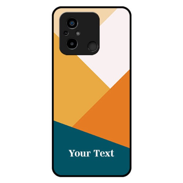 Xiaomi Redmi 12C Personalized Glass Phone Case - Stacked Multi-colour Design Xiaomi Redmi 12C Personalized Glass Phone Case - Stacked Multi-colour Design