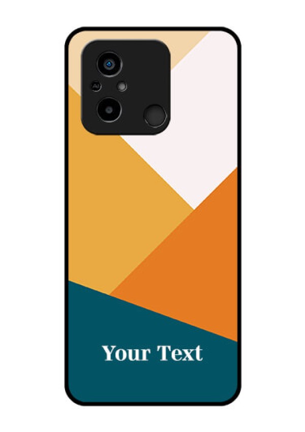 Xiaomi Redmi 12C Personalized Glass Phone Case - Stacked Multi-colour Design