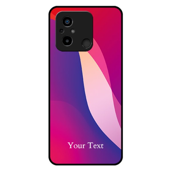 Xiaomi Redmi 12C Personalized Glass Phone Case - Digital abstract Overlap Design Xiaomi Redmi 12C Personalized Glass Phone Case - Digital abstract Overlap Design