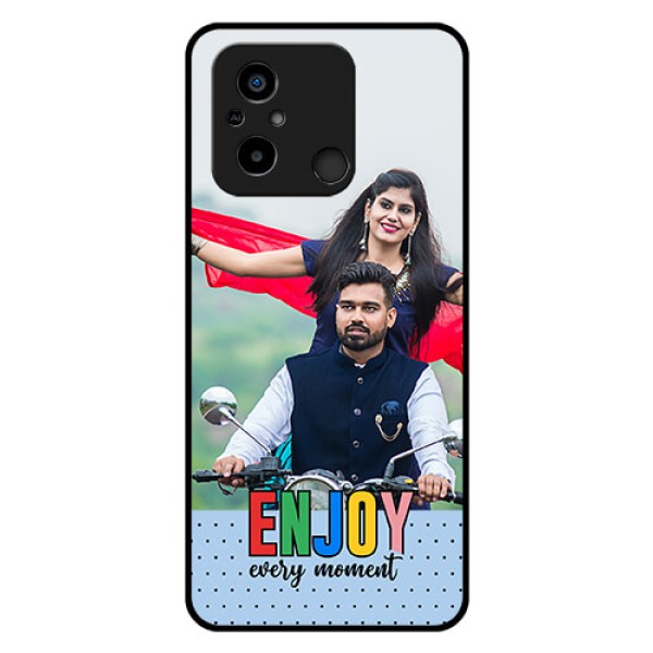 Xiaomi Redmi 12C Photo Printing on Glass Case - Enjoy Every Moment Design Xiaomi Redmi 12C Photo Printing on Glass Case - Enjoy Every Moment Design