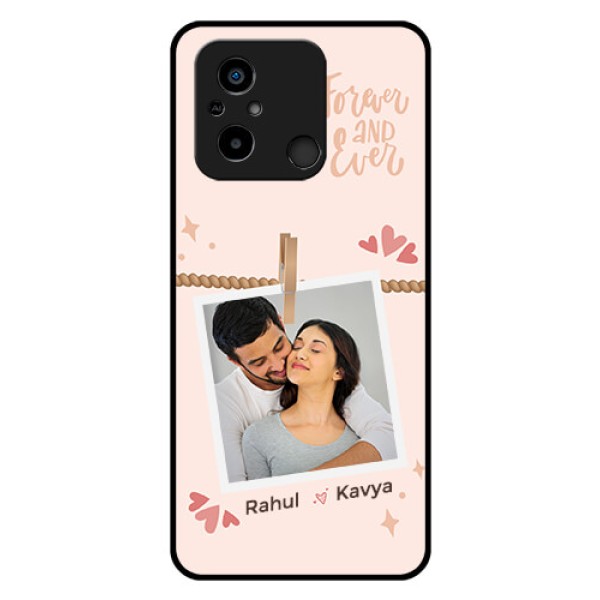 Xiaomi Redmi 12C Custom Glass Phone Case - Forever and ever love Design Xiaomi Redmi 12C Custom Glass Phone Case - Forever and ever love Design