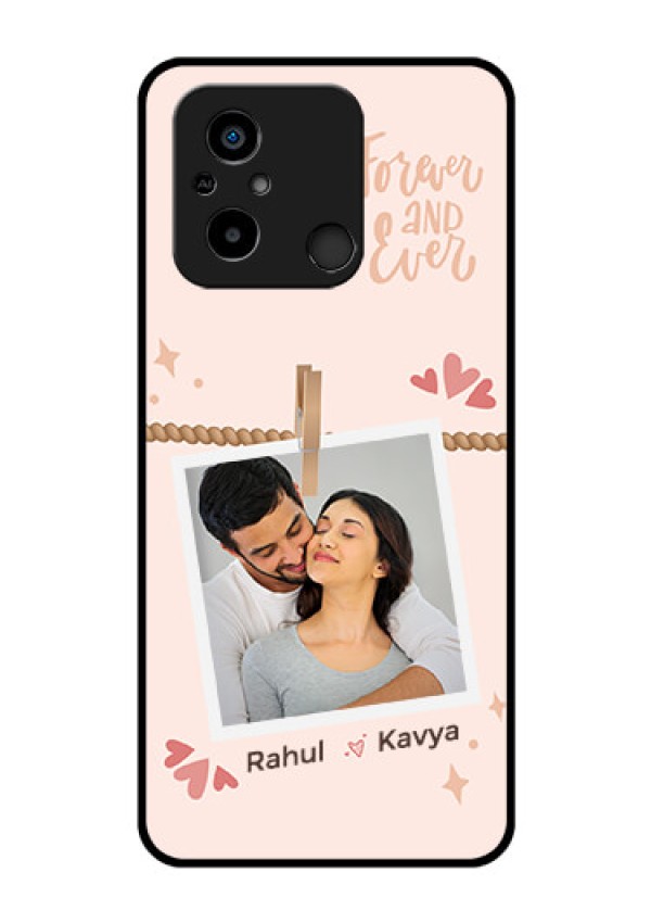 Xiaomi Redmi 12C Custom Glass Phone Case - Forever and ever love Design