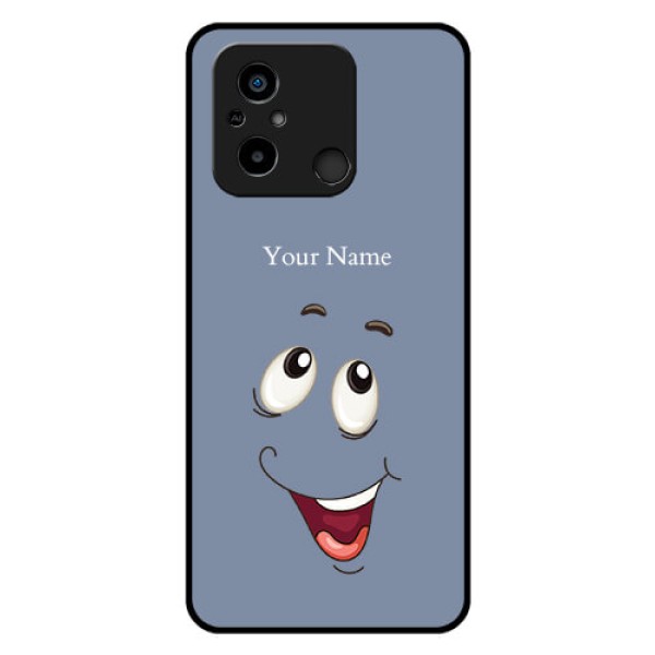 Xiaomi Redmi 12C Photo Printing on Glass Case - Laughing Cartoon Face Design Xiaomi Redmi 12C Photo Printing on Glass Case - Laughing Cartoon Face Design