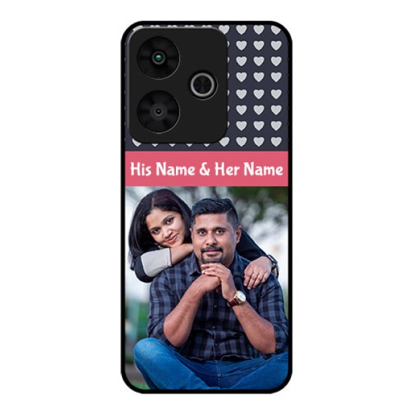 Redmi 13 5G Custom Glass Phone CaseLove Symbols Design