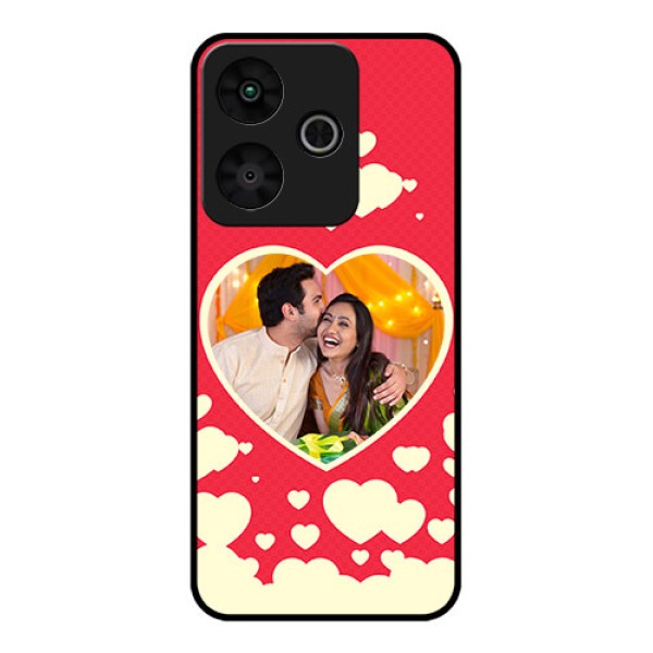 Redmi 13 5G Custom Glass Phone CaseLove Symbols Phone Cover Design Redmi 13 5G Custom Glass Phone CaseLove Symbols Phone Cover Design