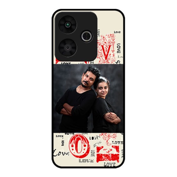 Redmi 13 5G Custom Glass Phone CaseTrendy Love Design Case Redmi 13 5G Custom Glass Phone CaseTrendy Love Design Case