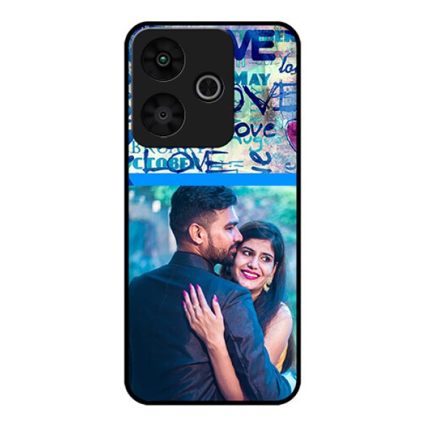 Redmi 13 5G Custom Glass Phone CaseColorful Love Design