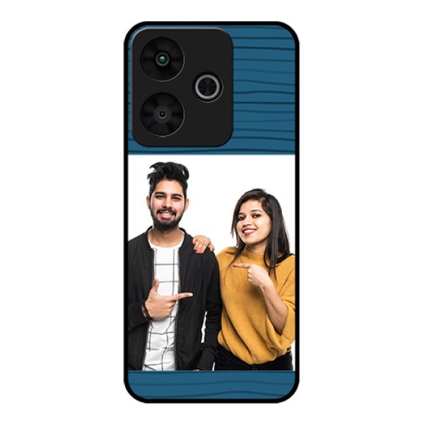 Redmi 13 5G Custom Glass Phone CaseBlue Pattern Cover Design Redmi 13 5G Custom Glass Phone CaseBlue Pattern Cover Design