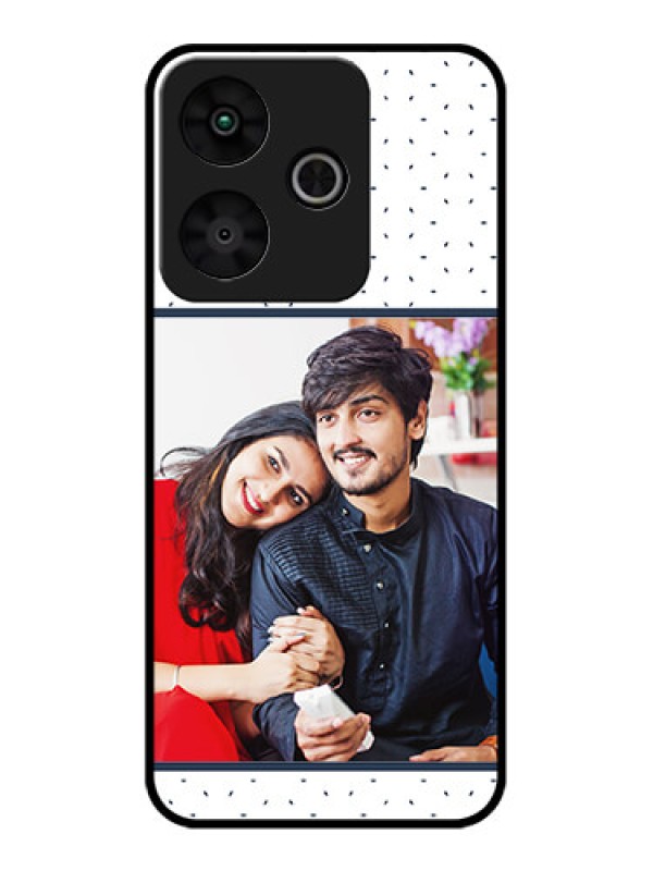 Custom Redmi 13 5G Custom Glass Phone CasePremium Dot Design