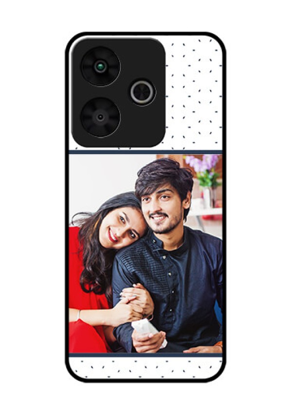 Redmi 13 5G Custom Glass Phone CasePremium Dot Design
