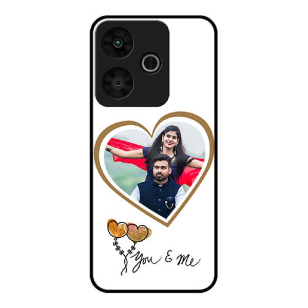Redmi 13 5G Custom Glass Phone CaseYou and Me Design