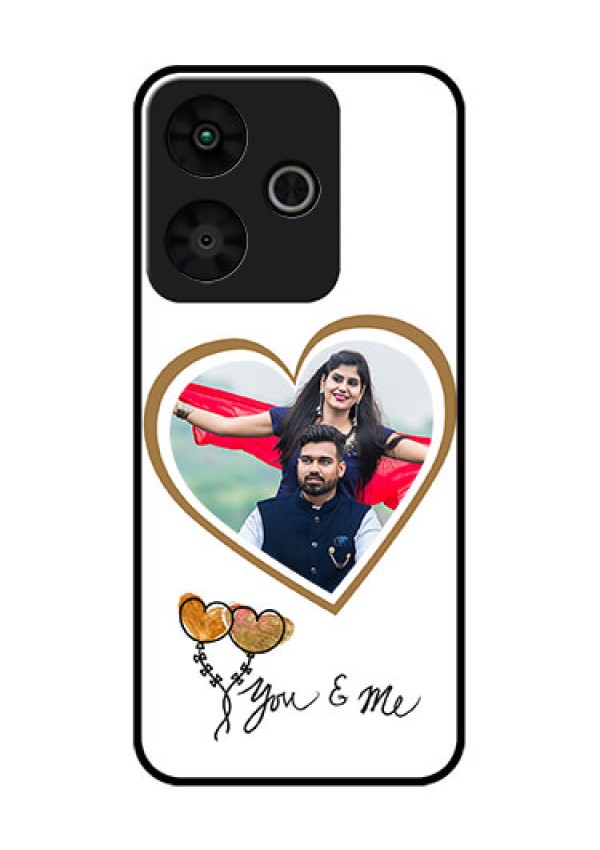 Redmi 13 5G Custom Glass Phone CaseYou and Me Design