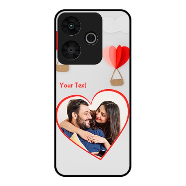 Redmi 13 5G Custom Glass Phone CaseParachute Love Design