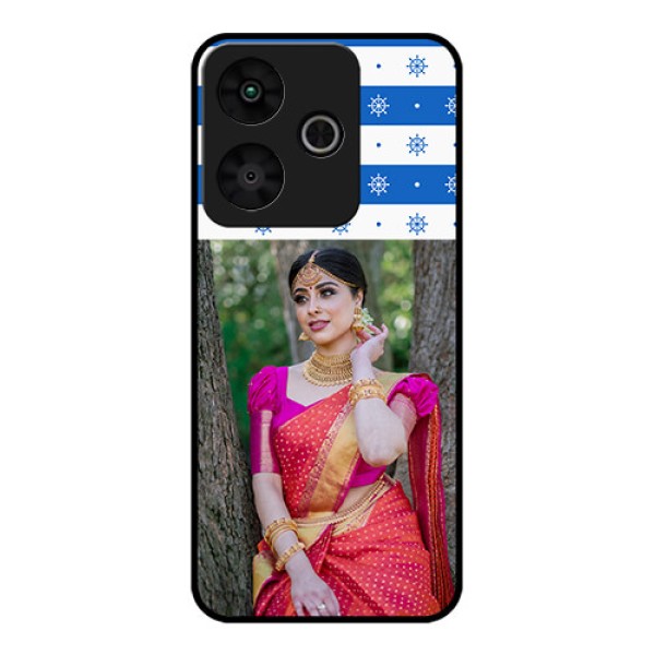 Redmi 13 5G Custom Glass Phone CaseSnow Pattern Design