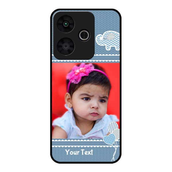 Redmi 13 5G Custom Glass Phone CaseWith Kids Pattern Design Redmi 13 5G Custom Glass Phone CaseWith Kids Pattern Design
