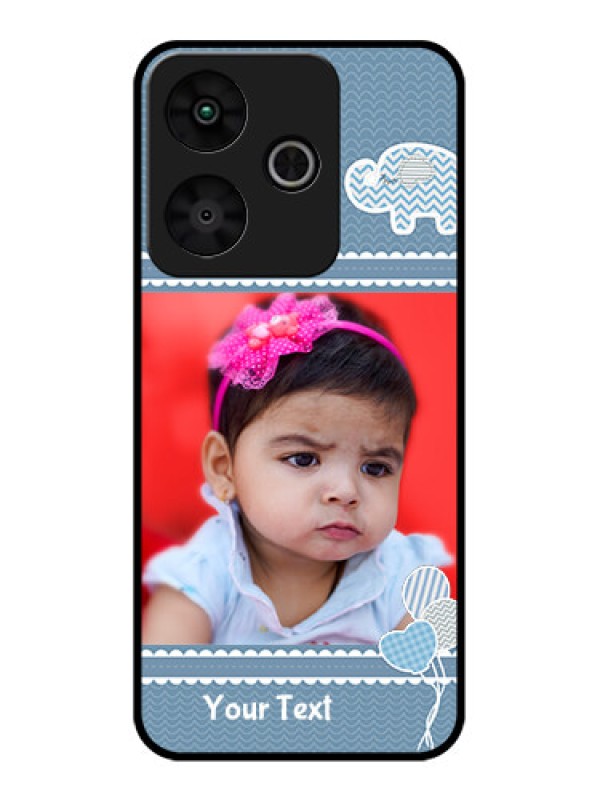 Custom Redmi 13 5G Custom Glass Phone CaseWith Kids Pattern Design