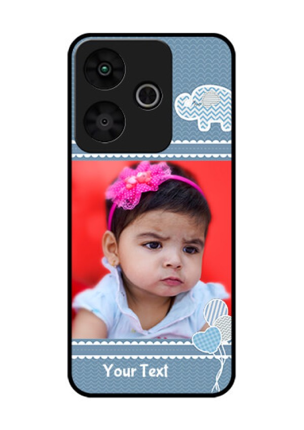 Redmi 13 5G Custom Glass Phone CaseWith Kids Pattern Design