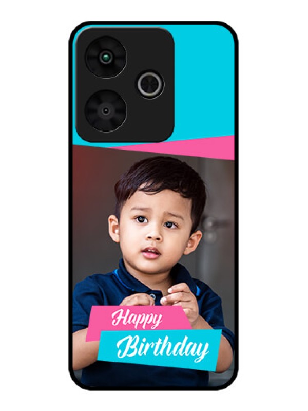 Custom Redmi 13 5G Custom Glass Phone CaseImage Holder With 2 Color Design