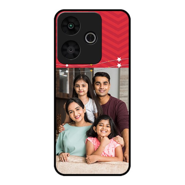 Redmi 13 5G Custom Glass Phone CaseHappy Family Design