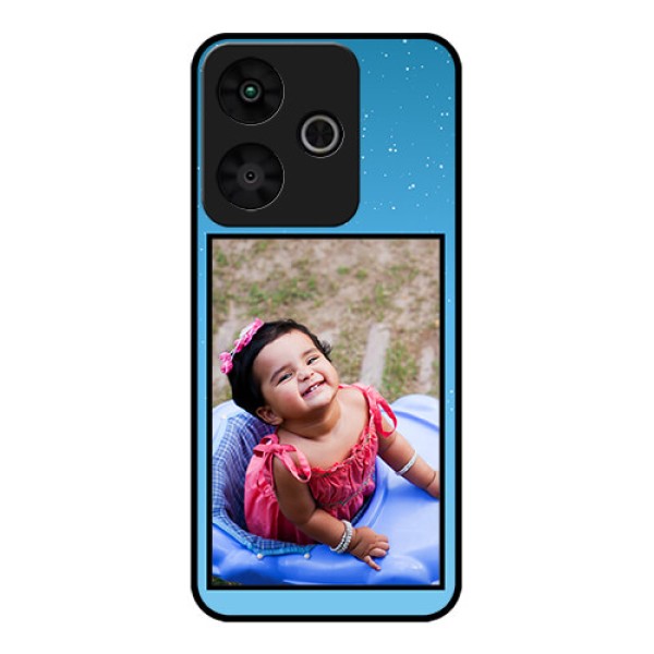 Redmi 13 5G Custom Glass Phone CaseWave Pattern Colorful Design